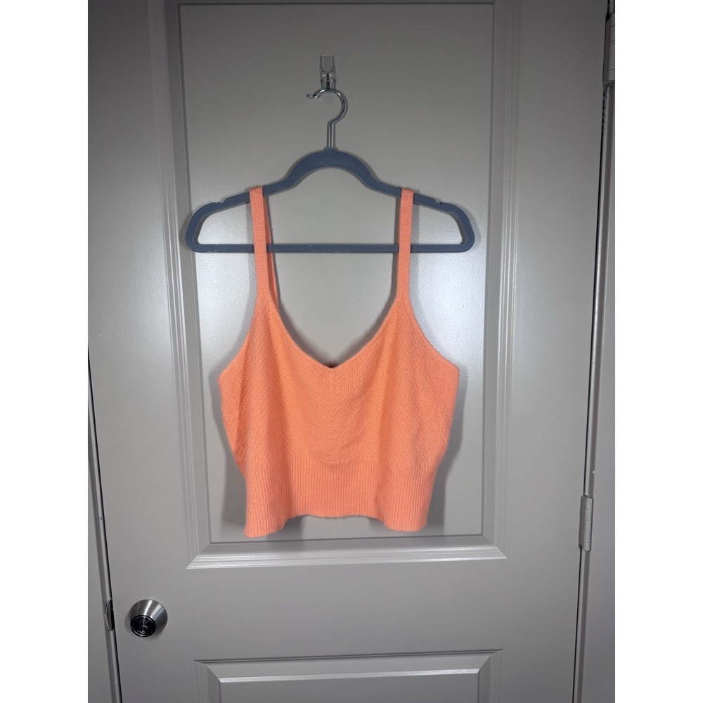 Anthropologie Maeve 100% Cashmere Cropped Tank SIZE L
